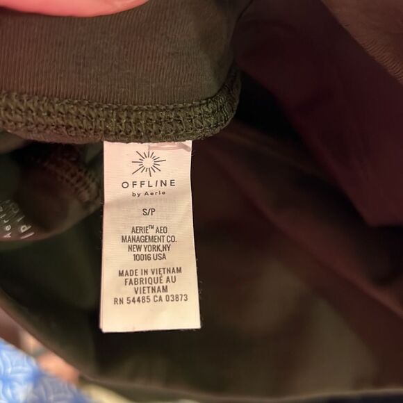Aerie Offline Olive Green OG Original Hi Rise full length leggings small NWT - Picture 10 of 12
